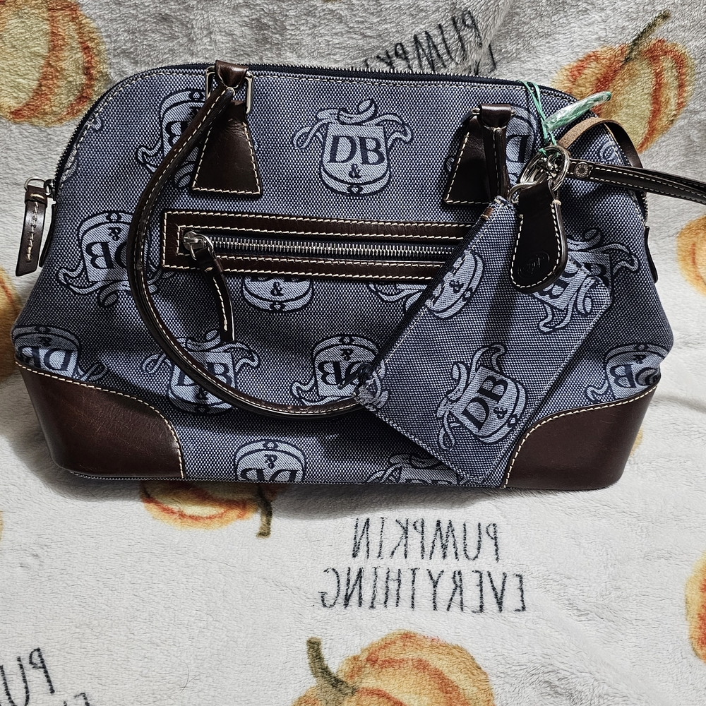 NWOT Dooney & Bourke Blue and Brown Women's Bag